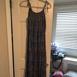 Black and white maxi dress